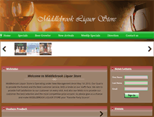 Tablet Screenshot of middlebrookliquorstore.com